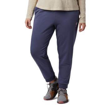 Columbia Logo French Terry Jogger Plus Size, Pantalones Azul Marino Para Mujer | 128463-QFN